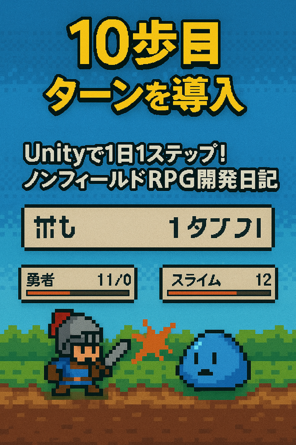 10歩目 ターンを導入 Unityで1日1ステップ!ノンフィールドRPG開発日記